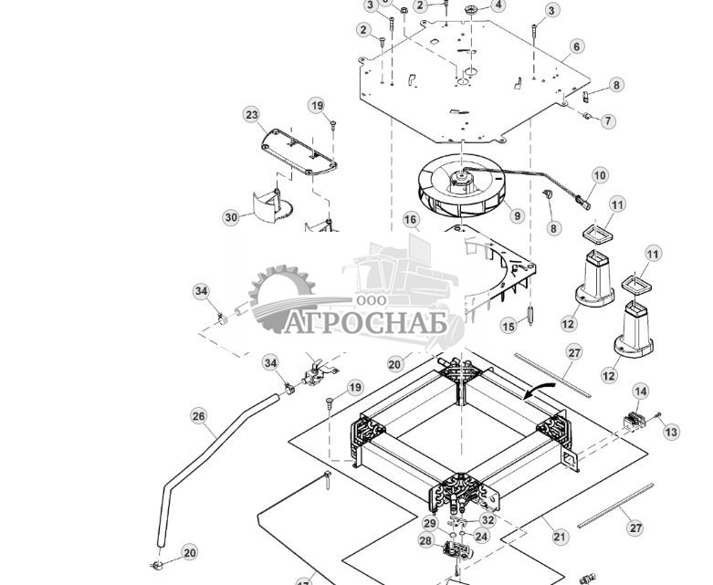Модуль обогревателя и кондиционера воздуха, ручное управление ( - 013803) - ST75838 731.jpg